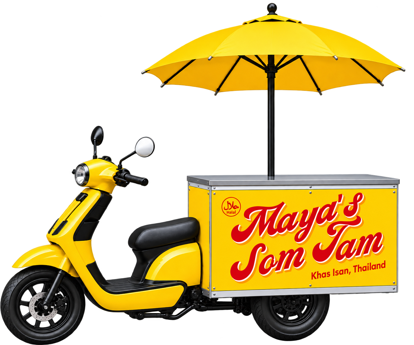 Maya's Som Tam mobile cart